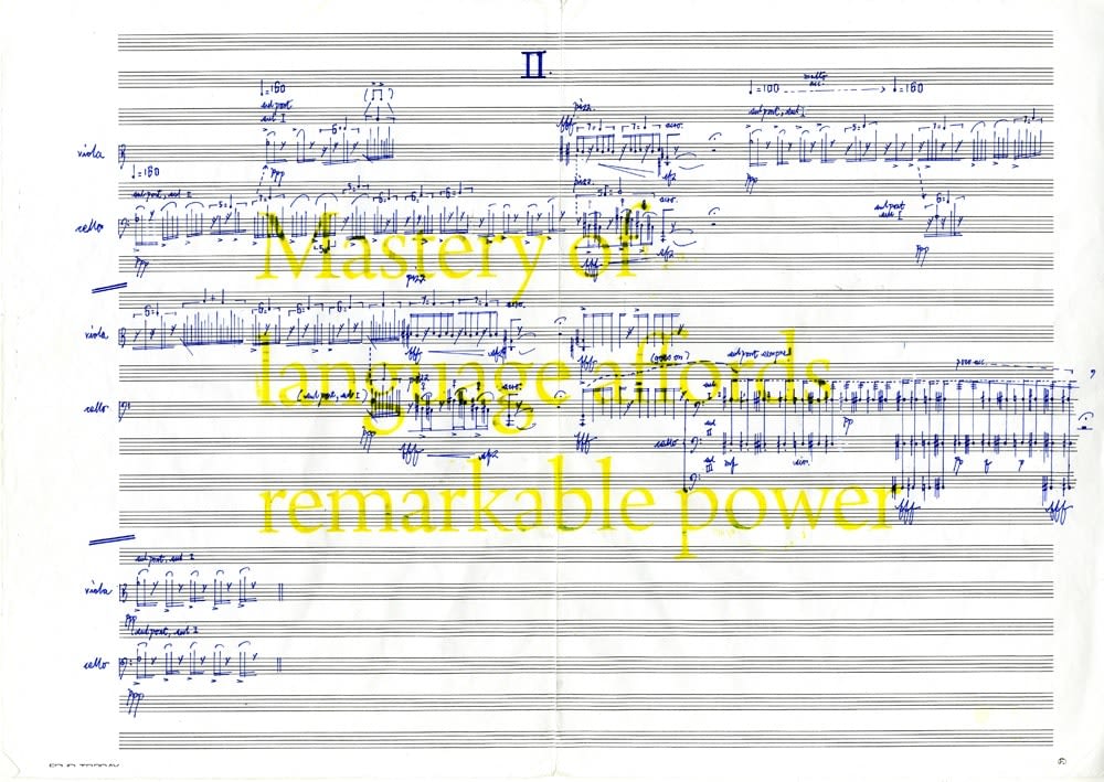 Samson Young Kar Fai 楊嘉輝, To Fanon (Mastery of language affords remarkable power), 2015