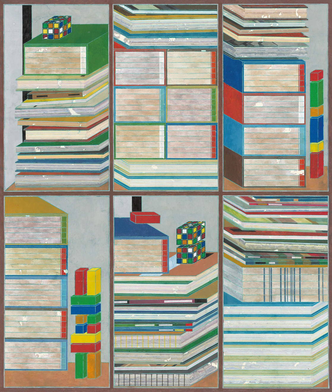 Peng Jian 彭劍, Standing in Line (Left) 靜置(左幅), 2017