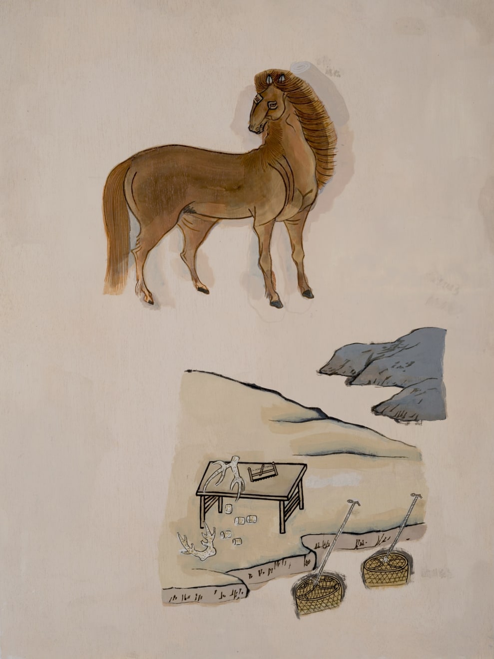 Halley Cheng 鄭哈雷, Lui's Solution of Concocted Herbal - Red Horse`s Hoof & Antlers 雷公炮製.赤馬蹄、白膠, 2015