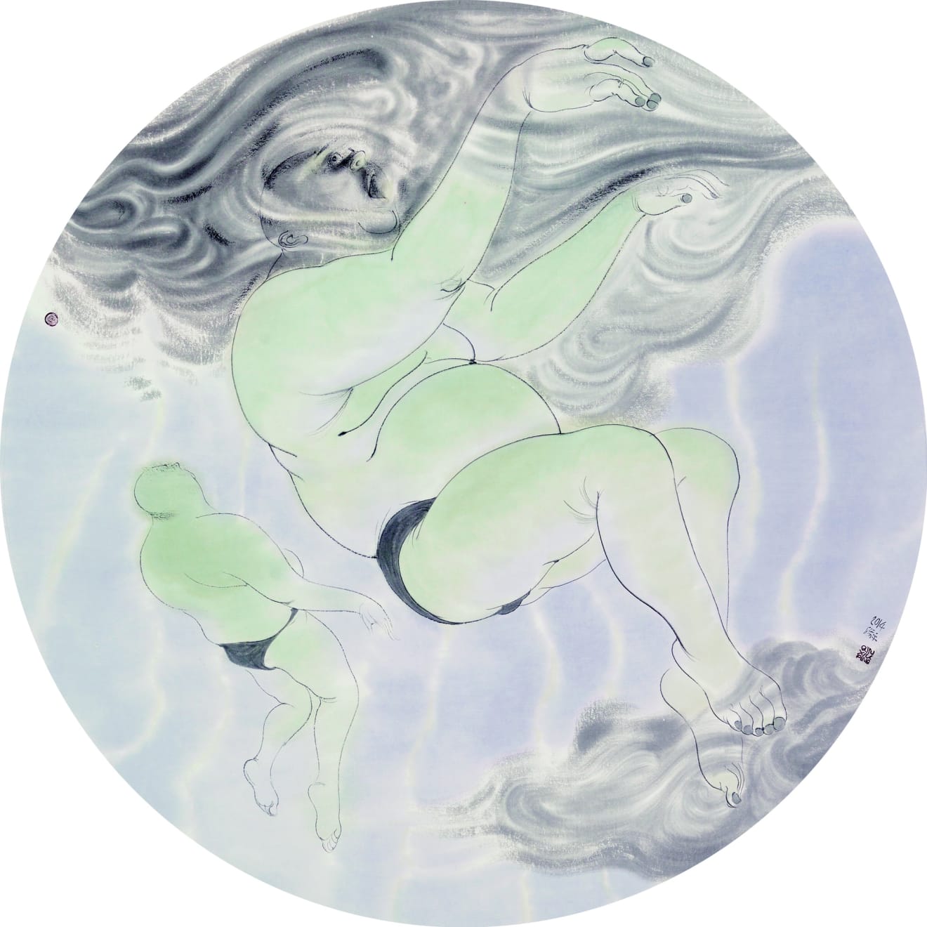 Qin Xiuping 秦修平, Exhale 呼, 2014