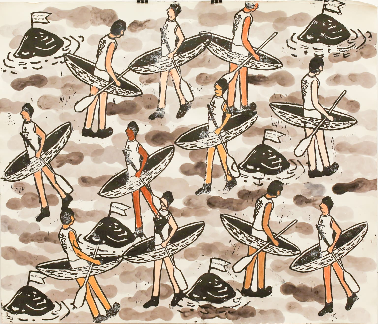 Akira the Hustler, Islands (And People) in an Ocean Current, 2020