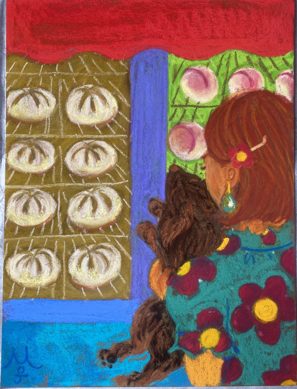 Maria Farrar, Peach buns, 2020