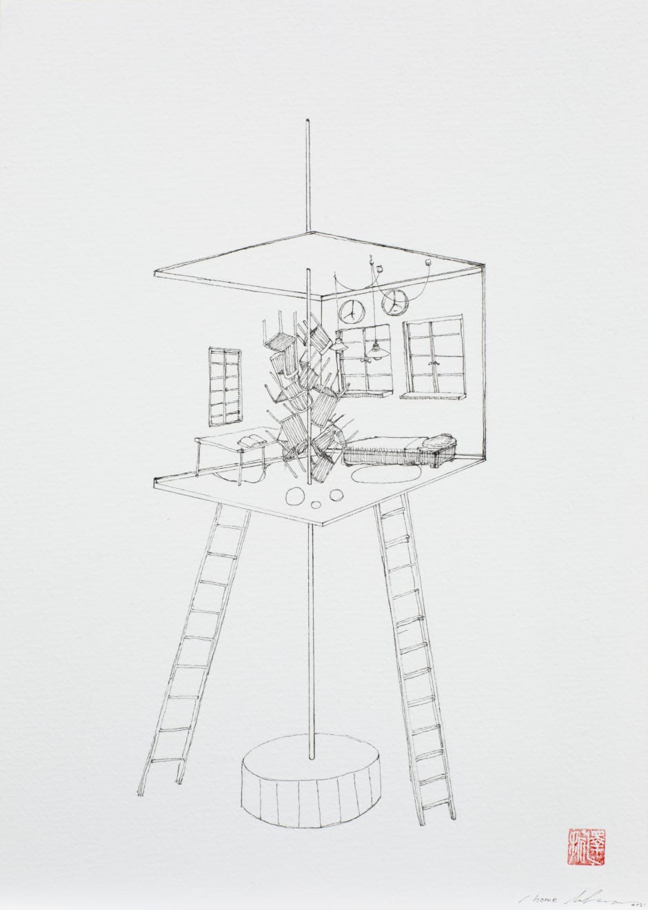 Hiraki Sawa, /home (tower), 2021