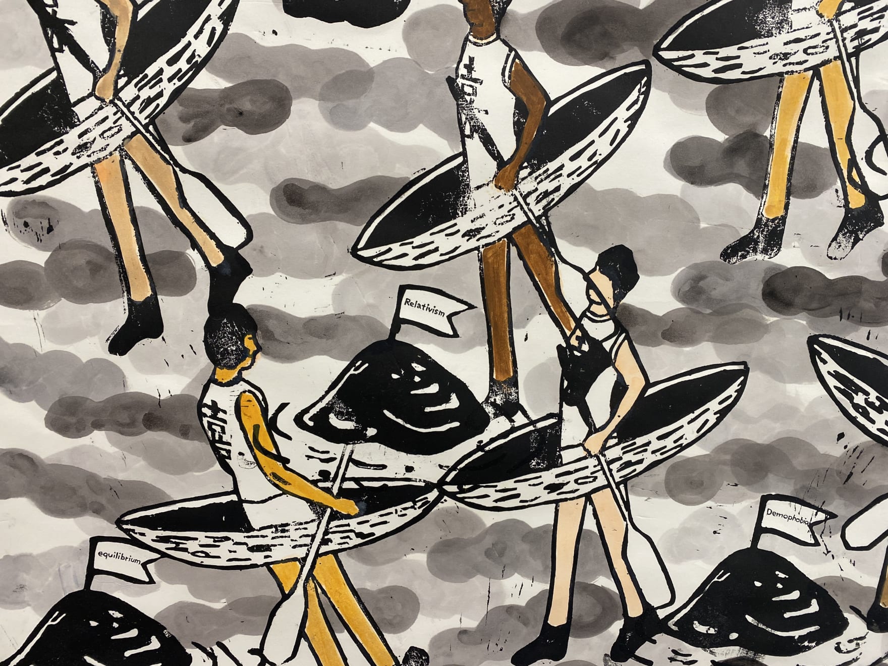 Akira the Hustler, Islands (And People) in an Ocean Current, 2020