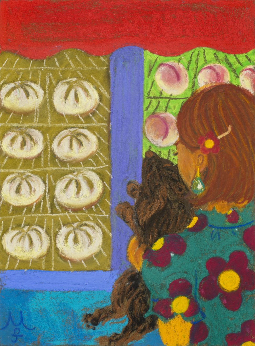 Maria Farrar, Peach buns, 2020