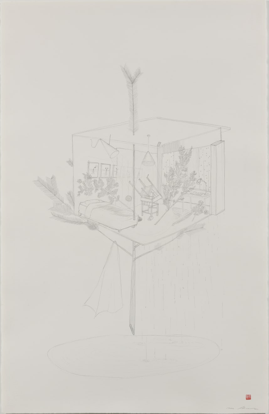 Hiraki Sawa, /home (pine tree), 2021