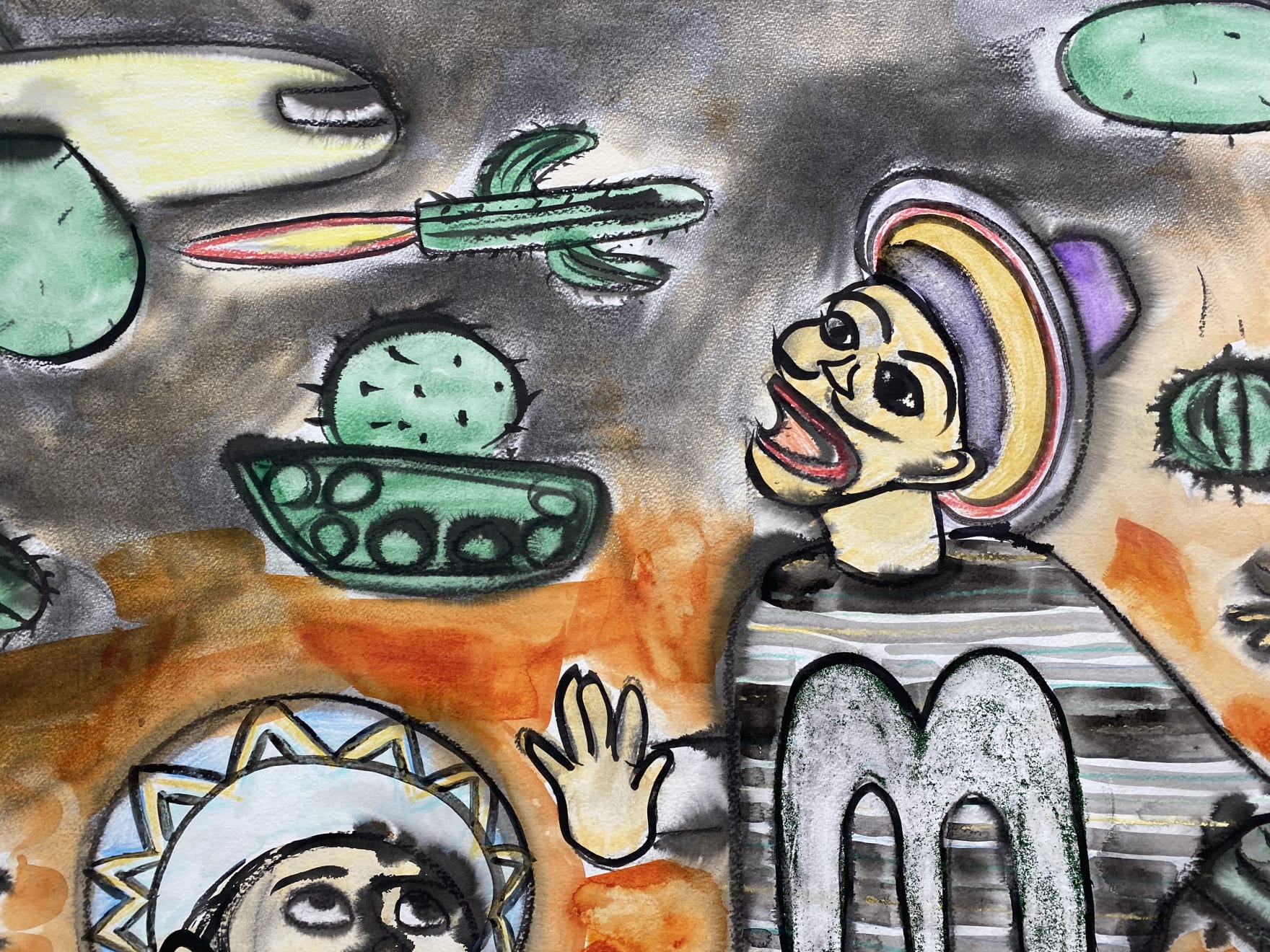 Nobuaki Takekawa, AMIGOS in the Cactus Field, 2020