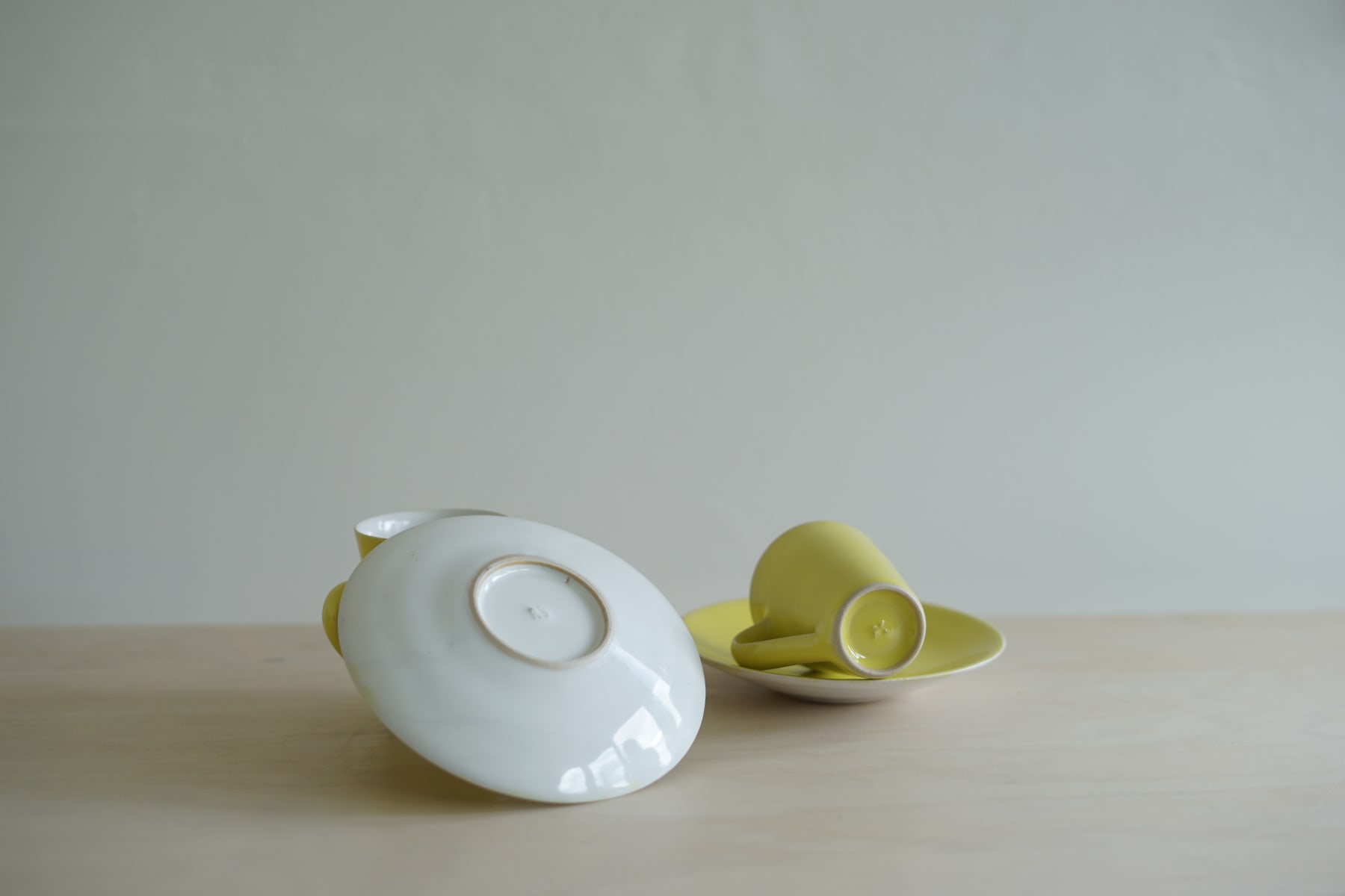 Rupert Spira, Pair of Yellow Espresso Cups
