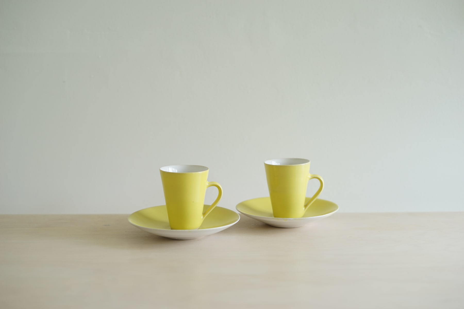Rupert Spira, Pair of Yellow Espresso Cups