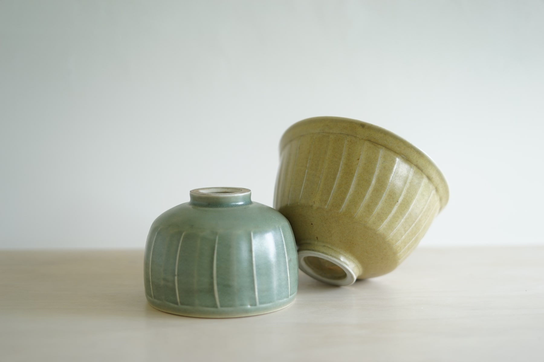 David Leach, Two Fluted Bowls