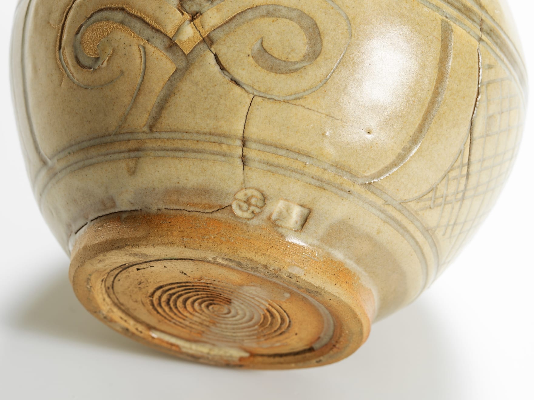 Bernard Leach, Early Jar with Firing Cracks, c late 1920s