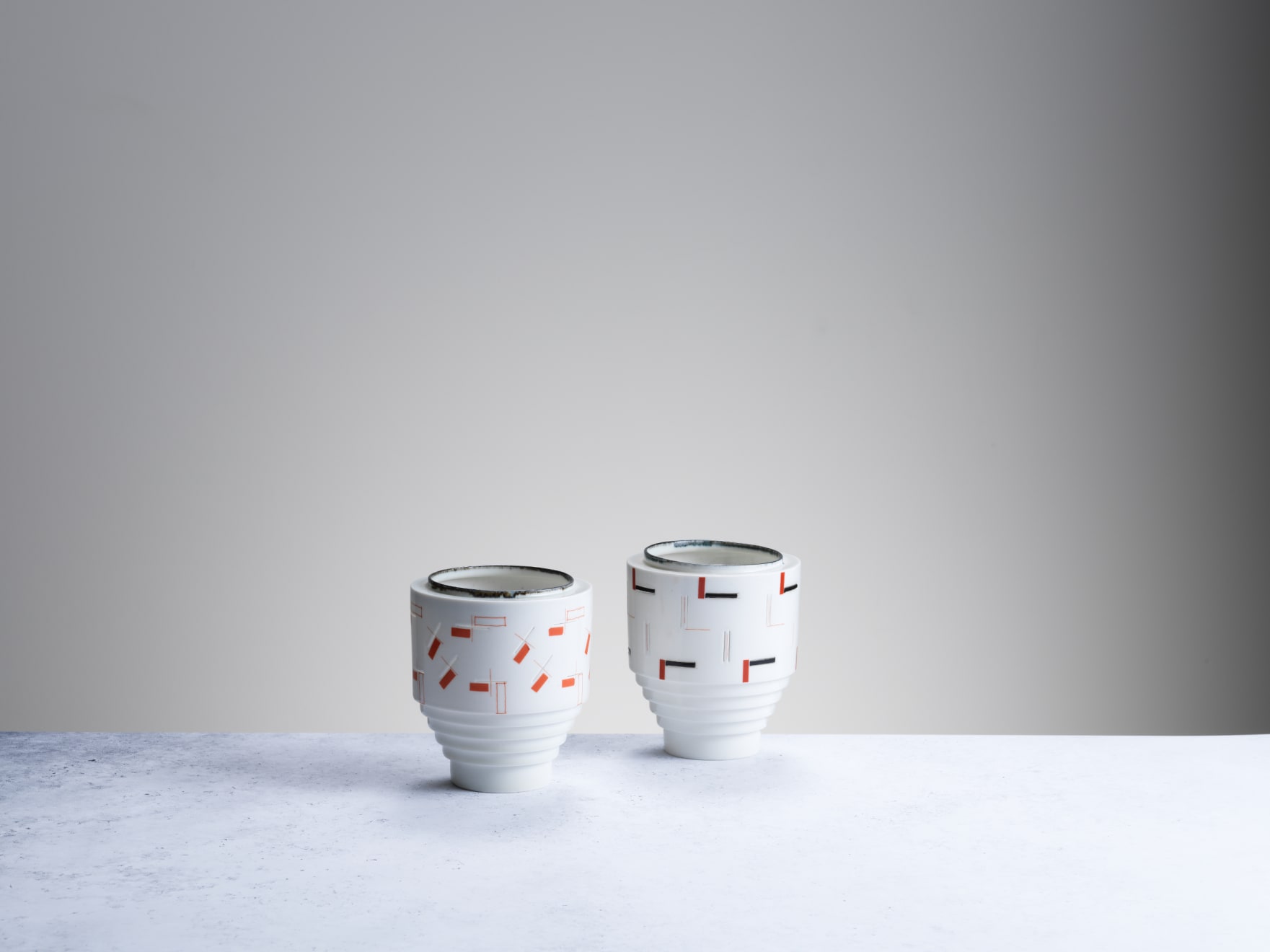 Bodil Manz, Stepped Form with Black & Red