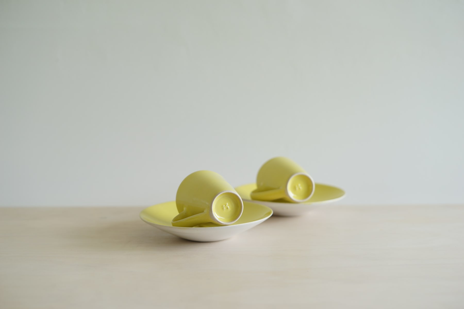 Rupert Spira, Pair of Yellow Espresso Cups