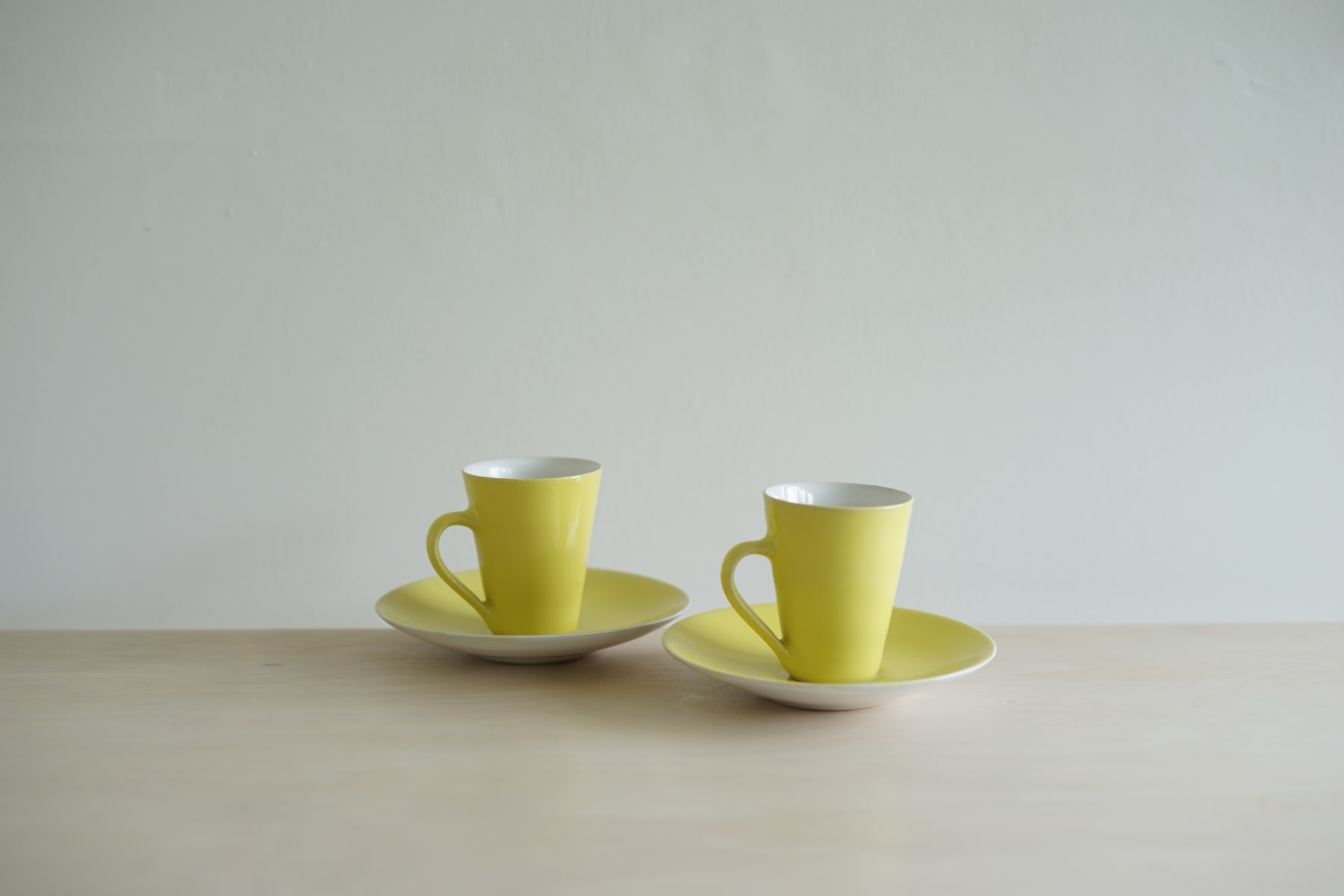 Rupert Spira, Pair of Yellow Espresso Cups