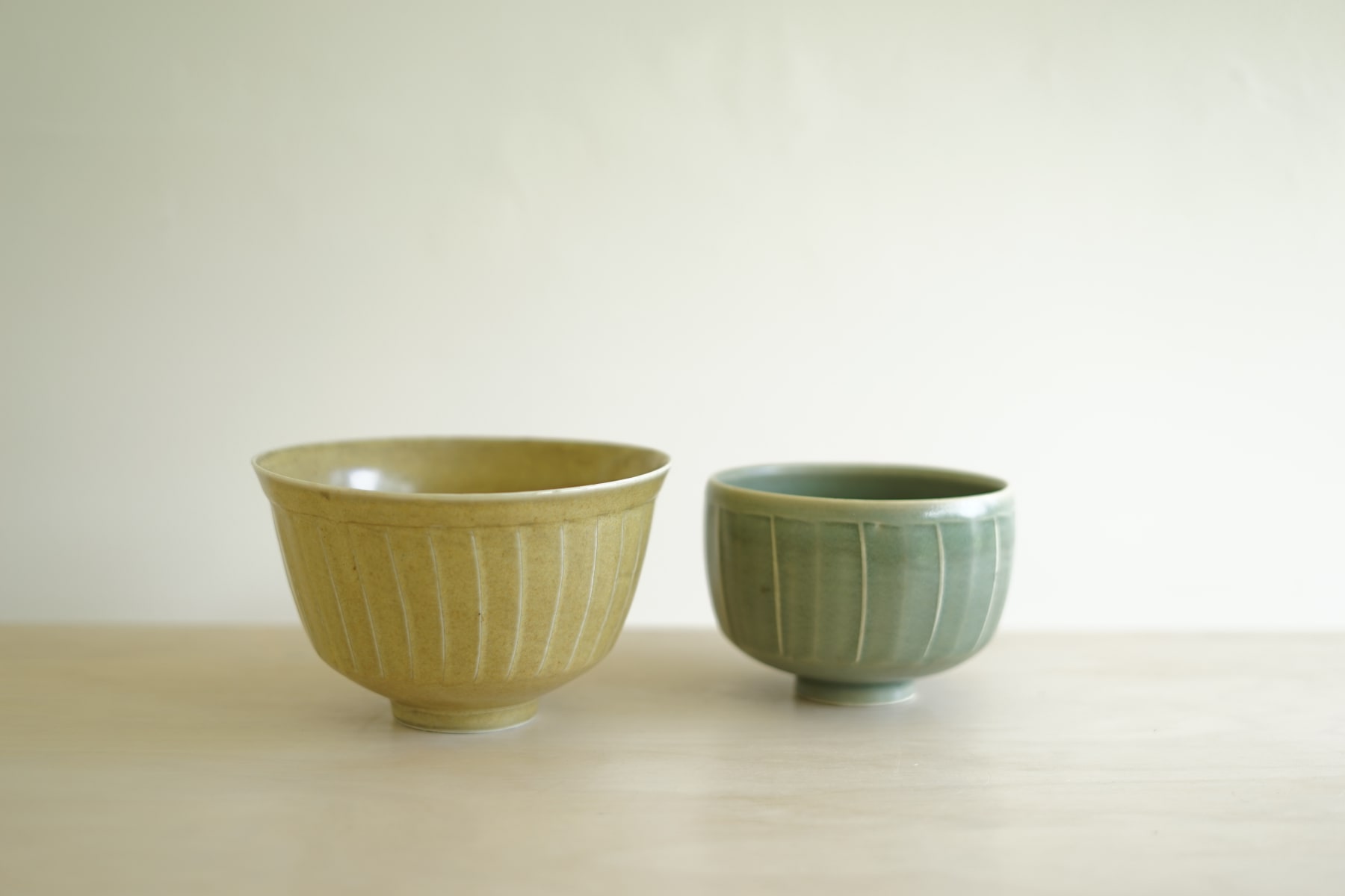 David Leach, Two Fluted Bowls