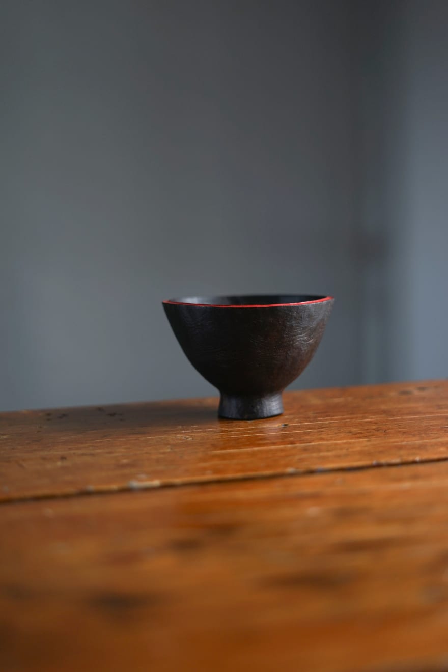 Jim Partridge, Bowl with red rim, 2025