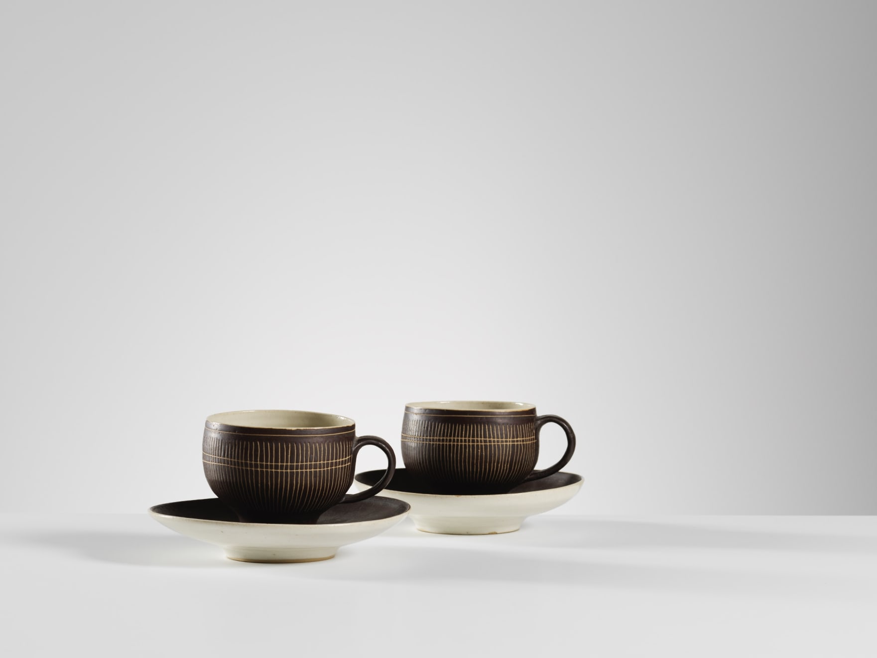 Lucie Rie, Cups and saucers