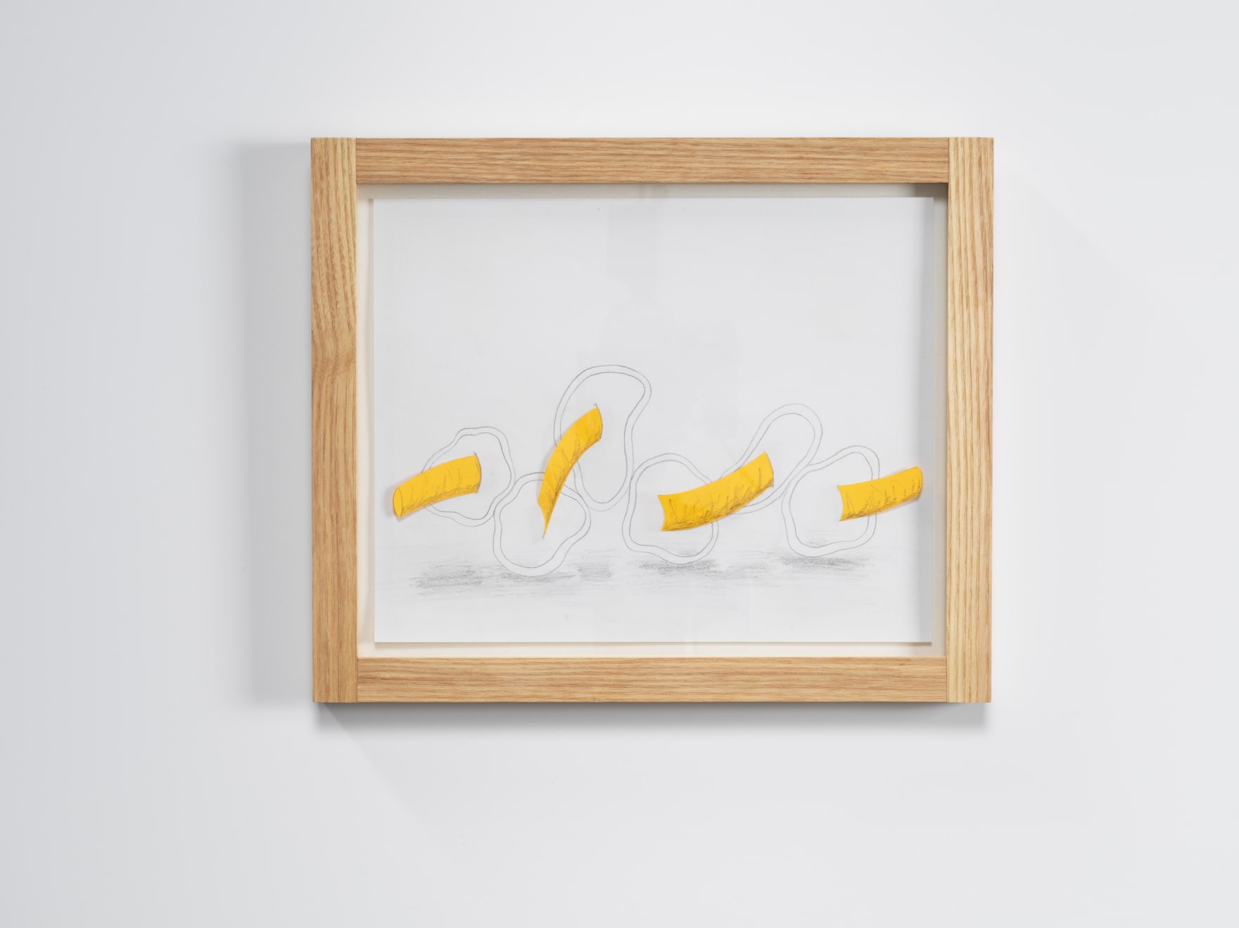 Owen Bullett, Framed Drawing 3 (Yellow), 2024