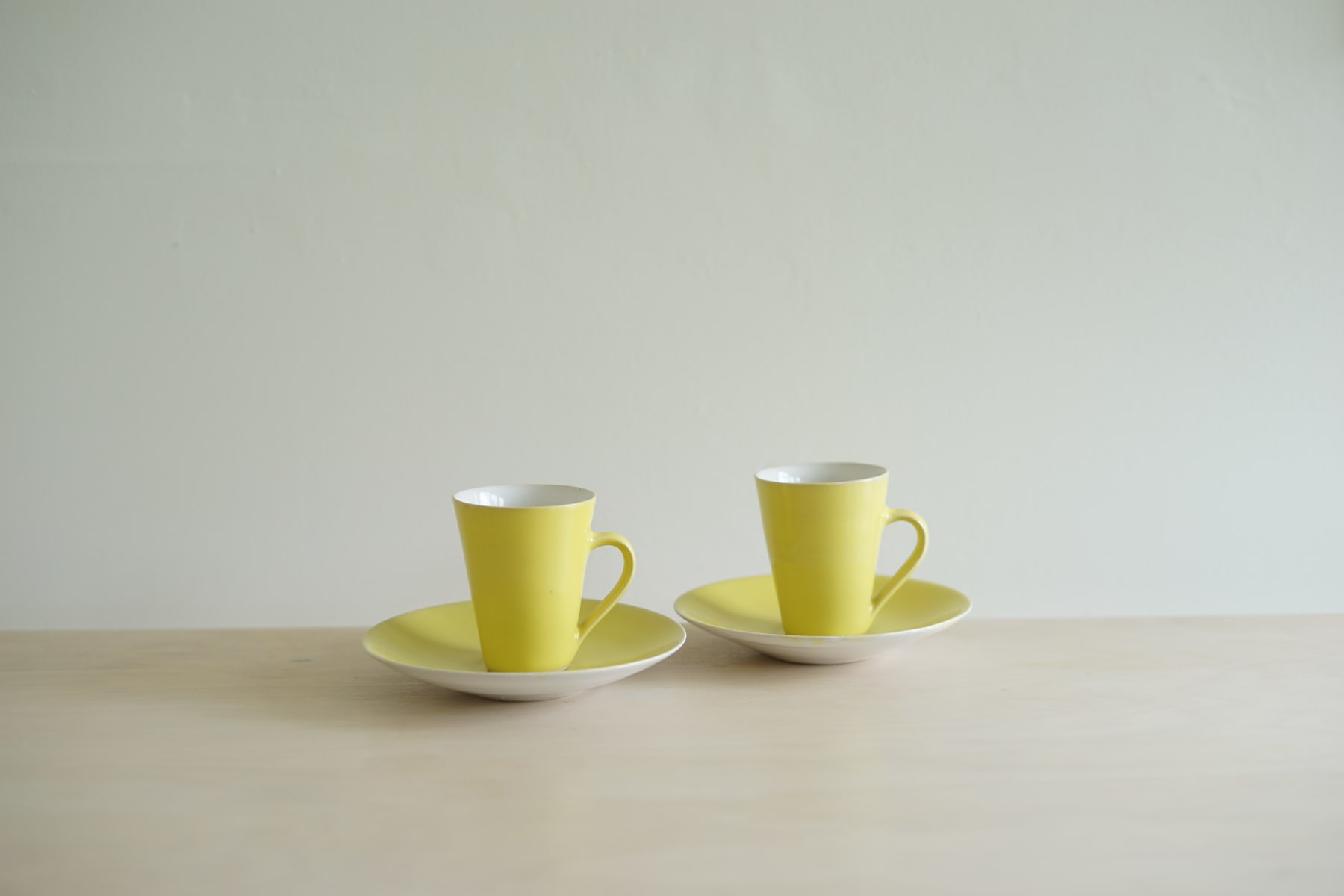 Rupert Spira, Pair of Yellow Espresso Cups