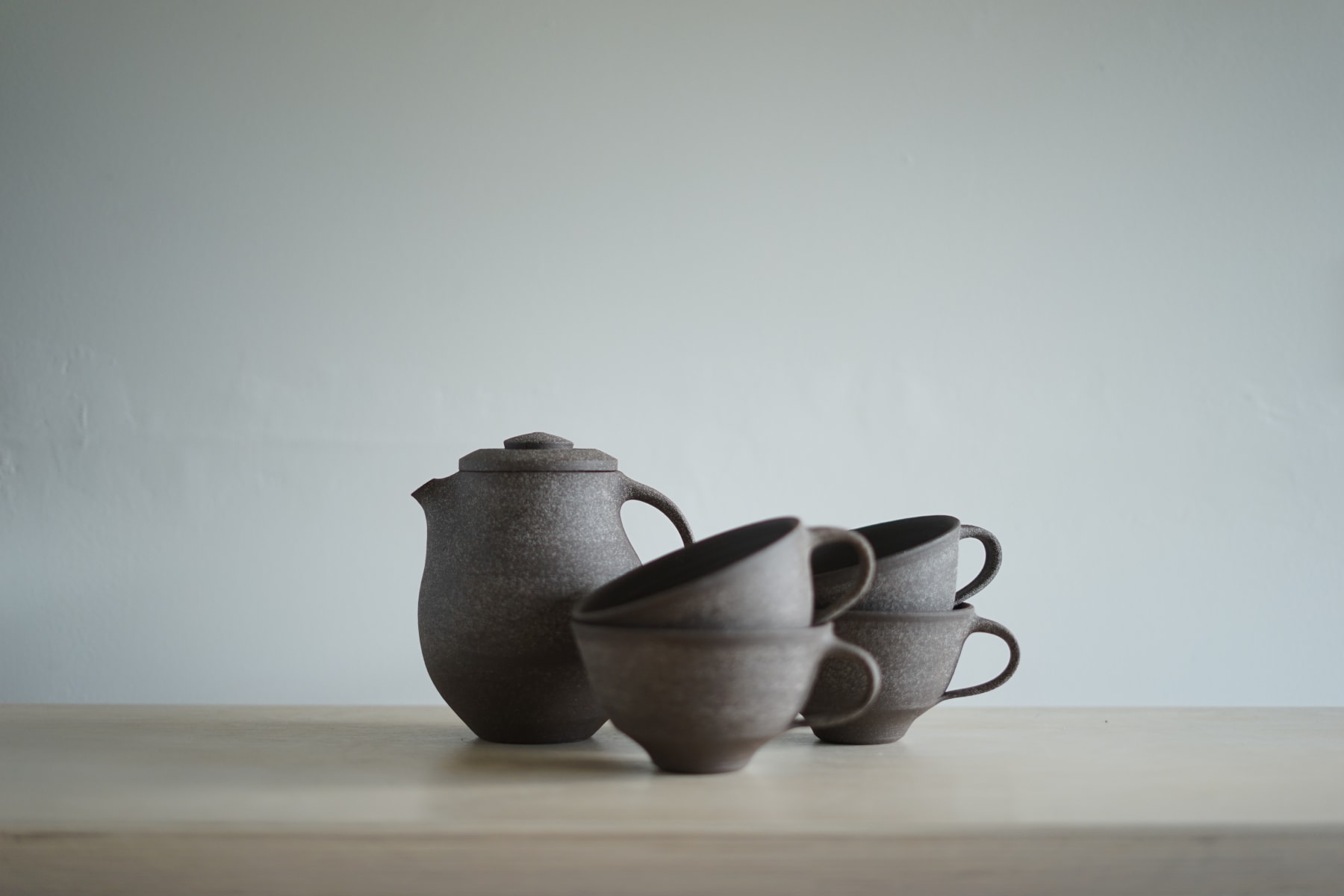 Jacob Van Der Beugel, Teapot and Four Cups