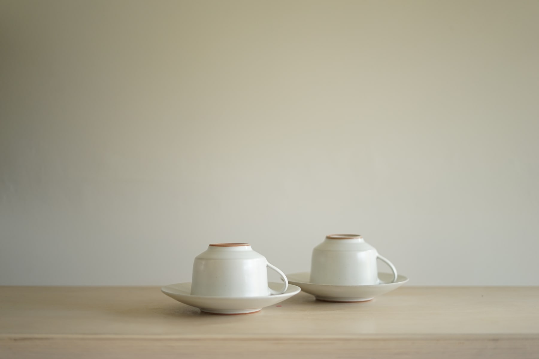 Rupert Spira, Pair of White Cup and Saucers