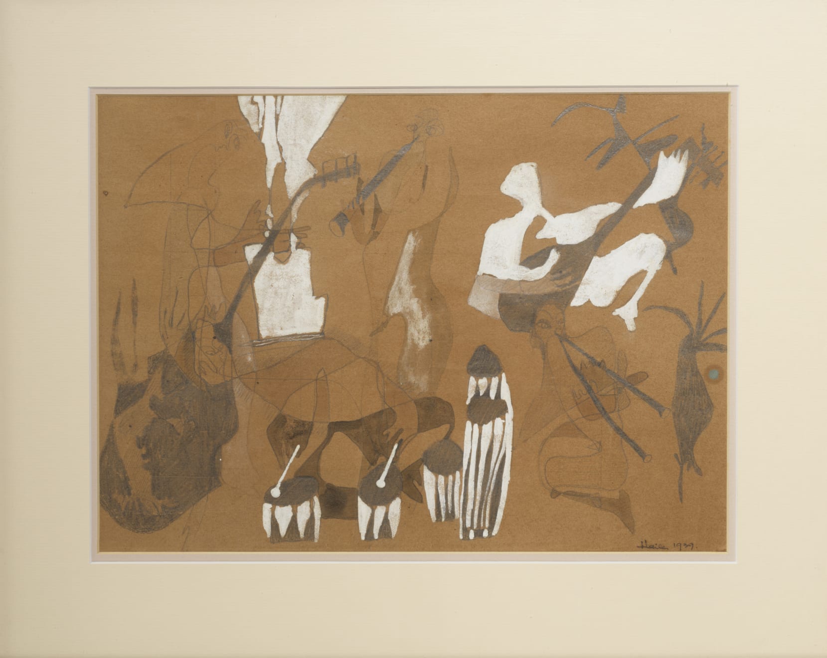 Sam Haile, Study for 'African Musicians', 1939