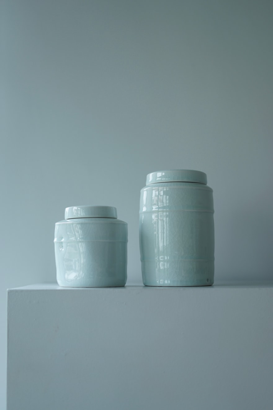 Edmund de Waal, Lidded Canister Jar, c. 1990s