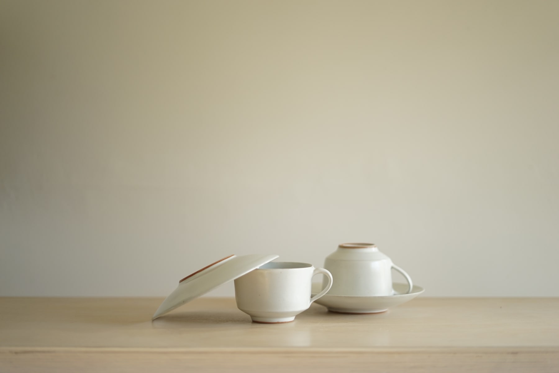 Rupert Spira, Pair of White Cup and Saucers