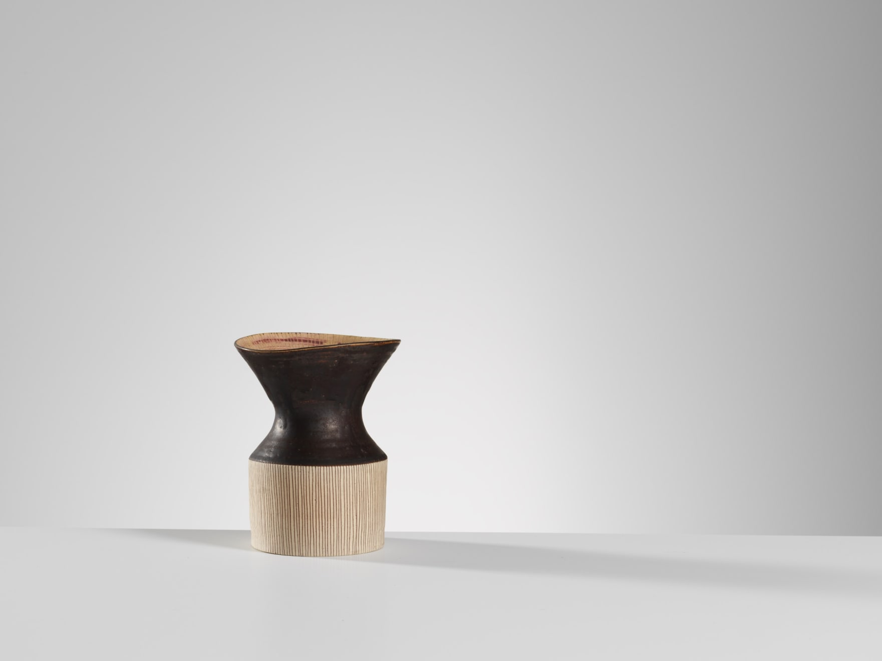 Lucie Rie, Squeezed Vase, c. 1980s
