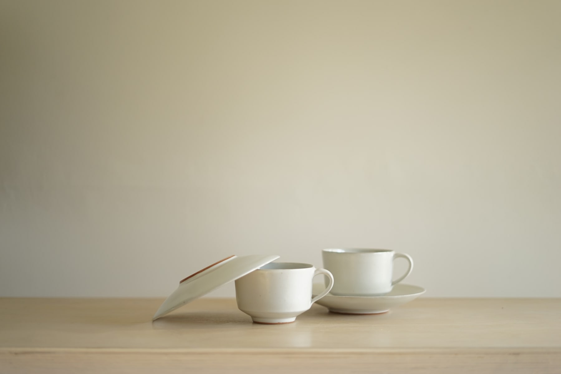 Rupert Spira, Pair of White Cup and Saucers