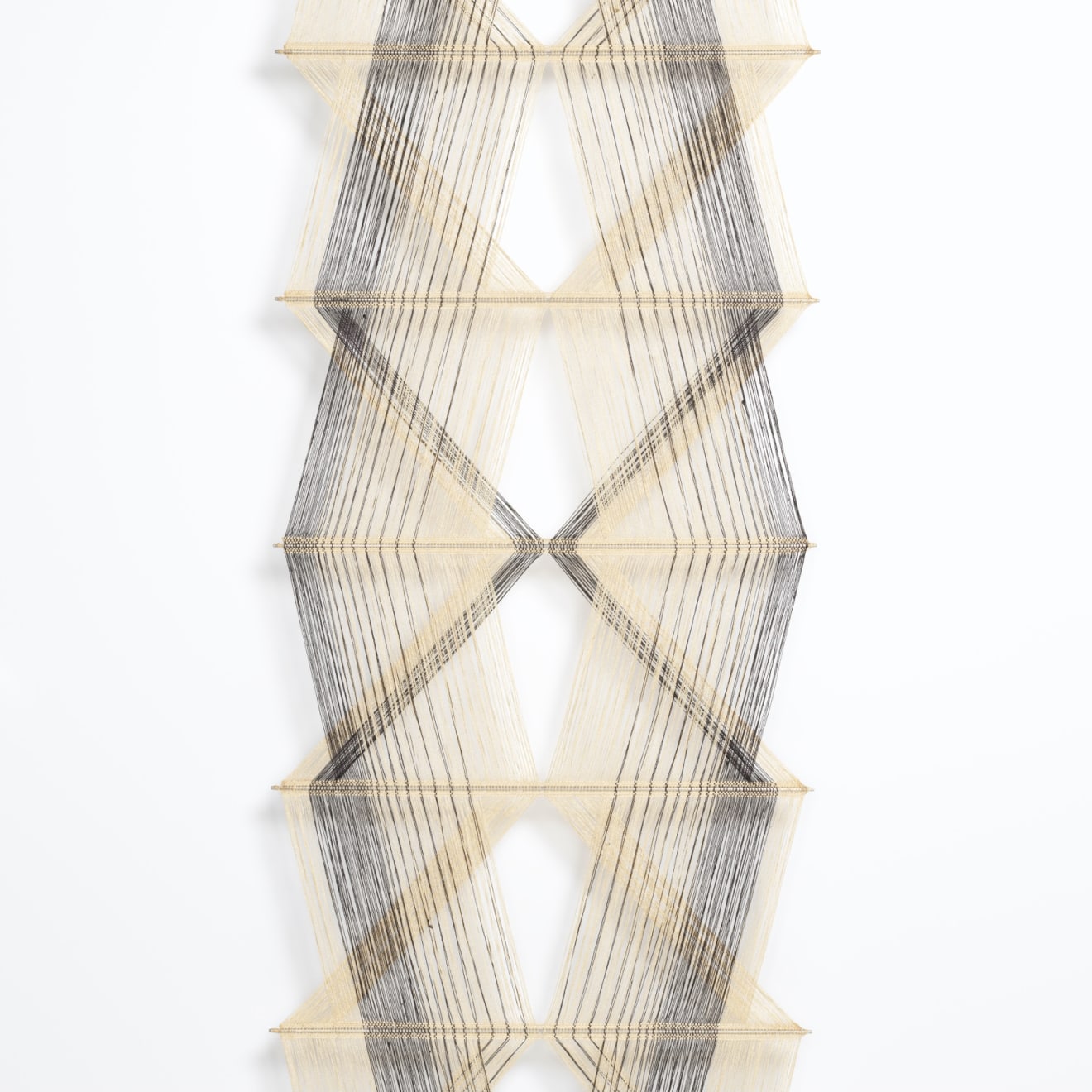 Peter Collingwood, black and white macrogauze, M92 no.20, c1970