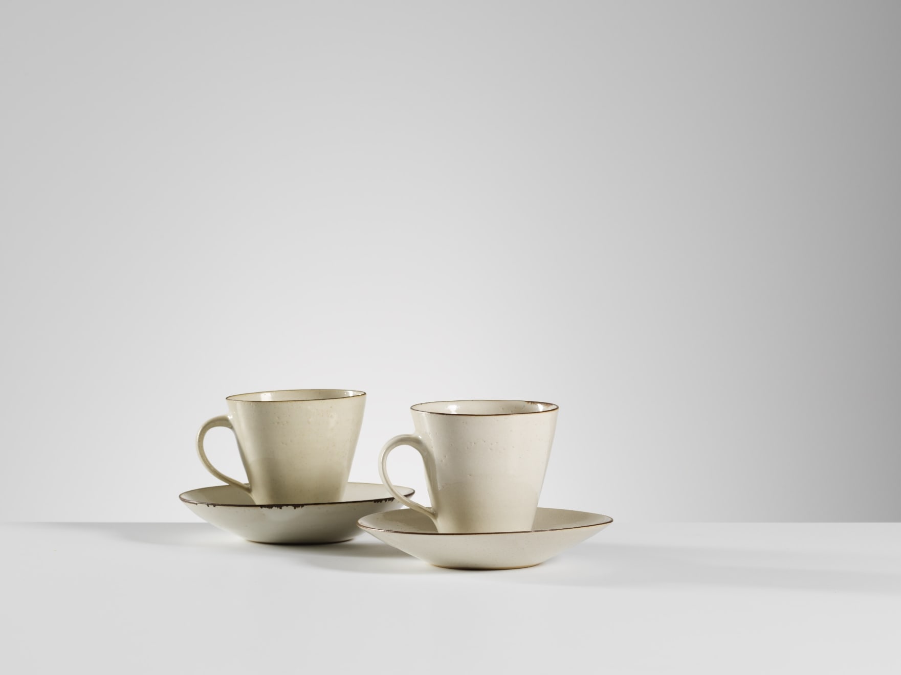 Lucie Rie, Cup with saucer, c. 1950