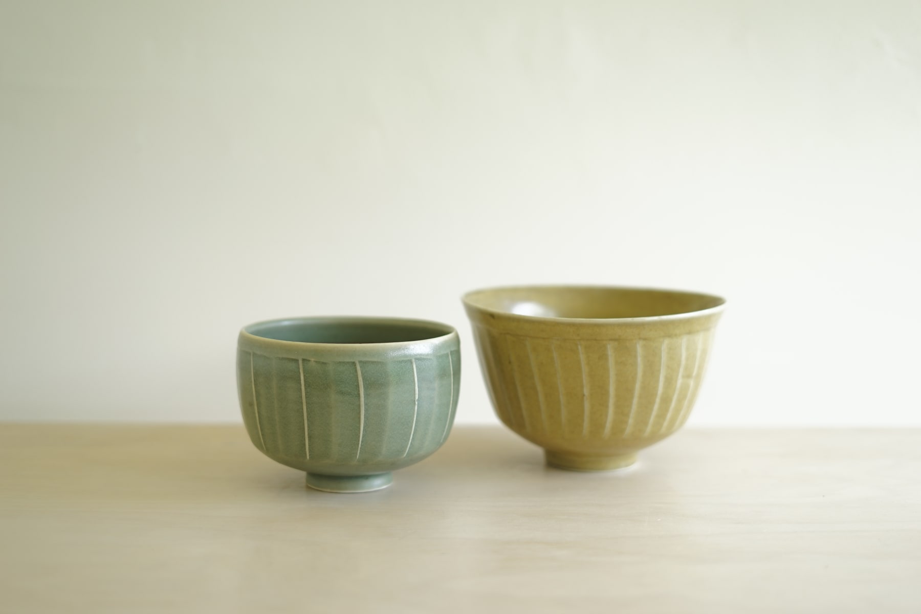 David Leach, Two Fluted Bowls