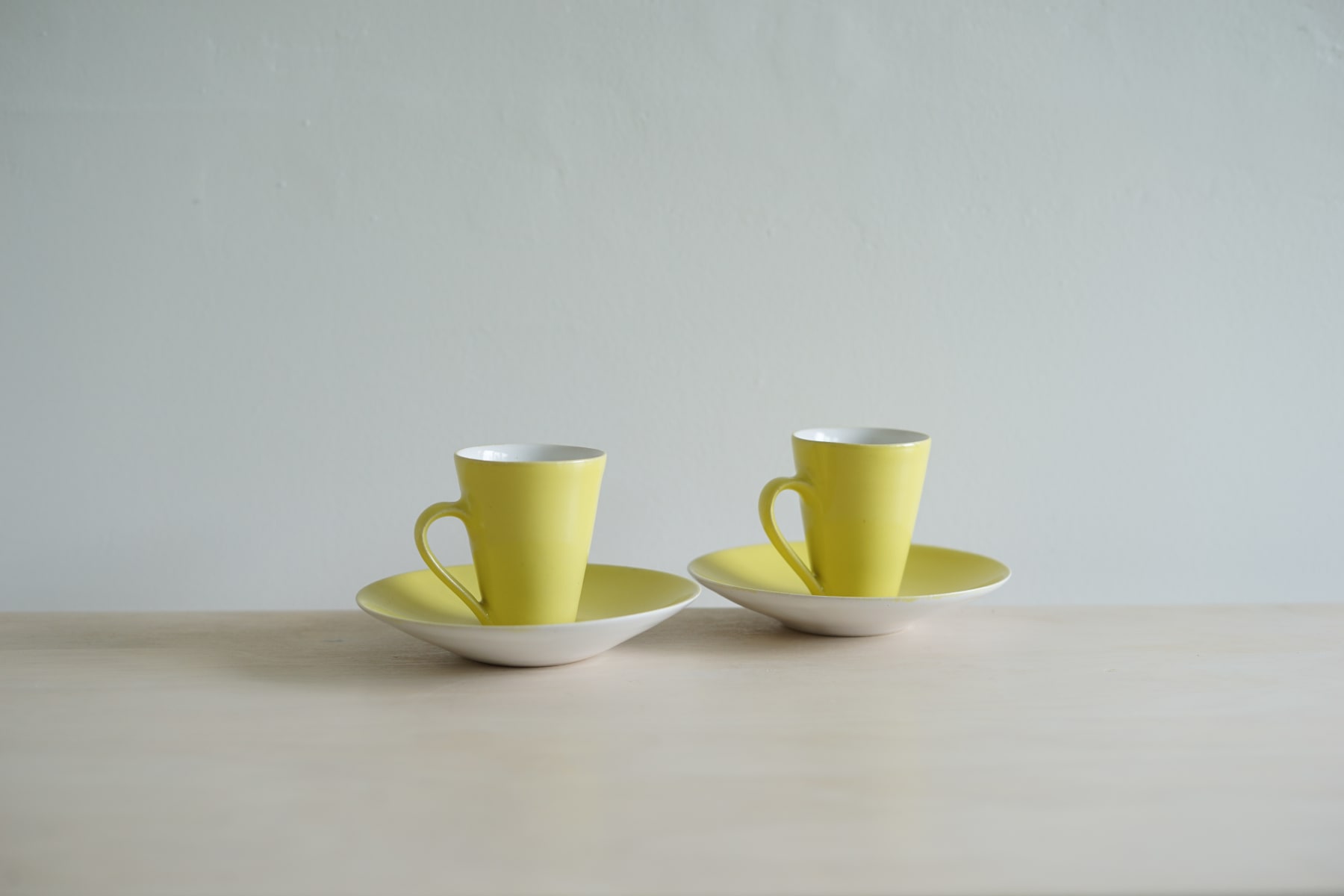 Rupert Spira, Pair of Yellow Espresso Cups