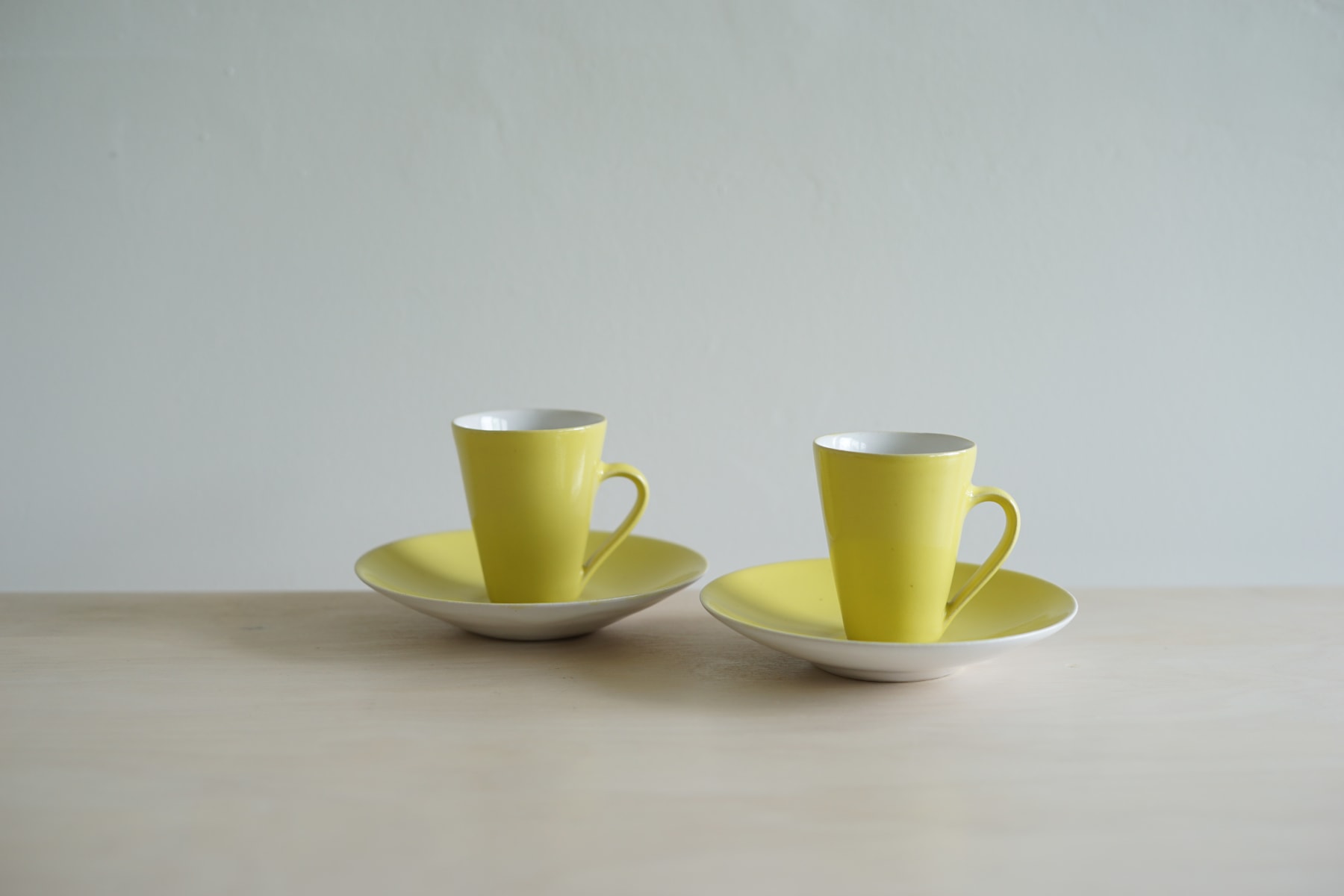 Rupert Spira, Pair of Yellow Espresso Cups