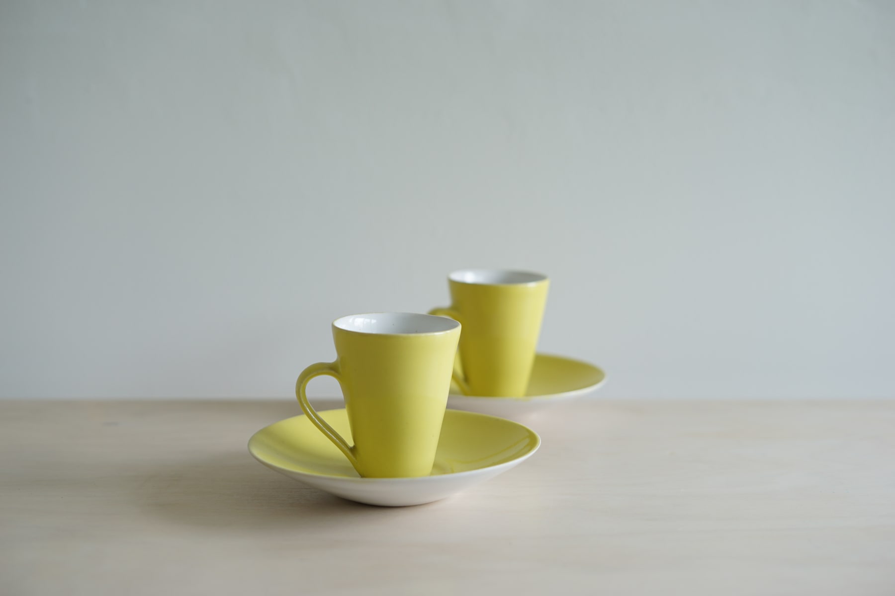 Rupert Spira, Pair of Yellow Espresso Cups