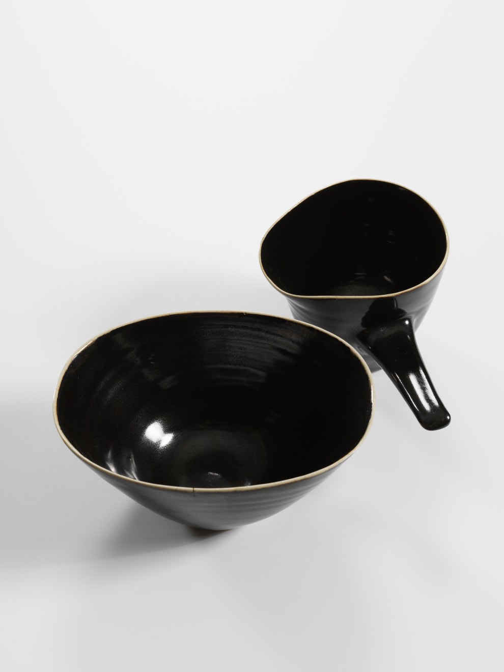 Lucie Rie, Black Shiny Jug, c. 1950s