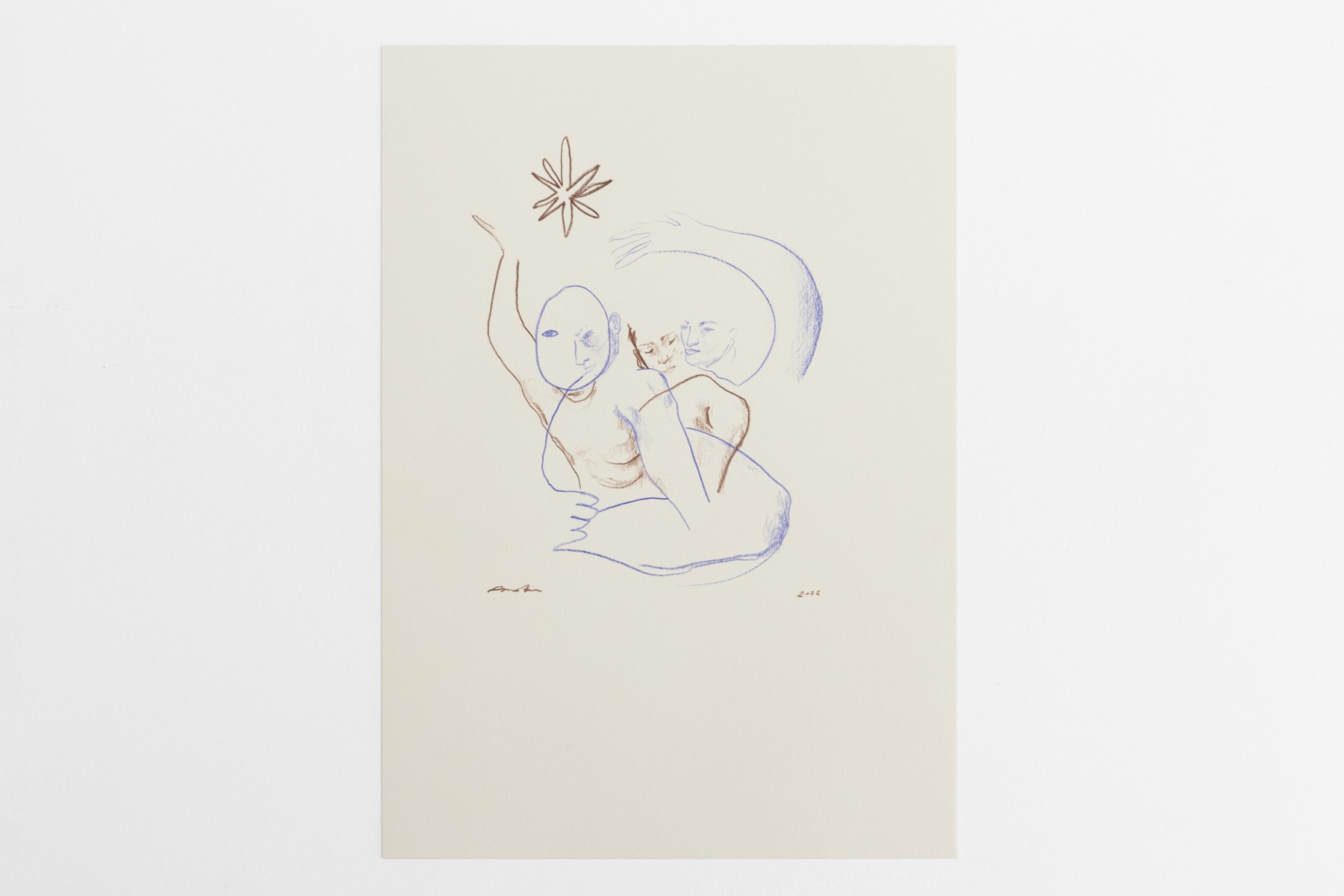 Robbie Motion, Untitled (two figures), 2022
