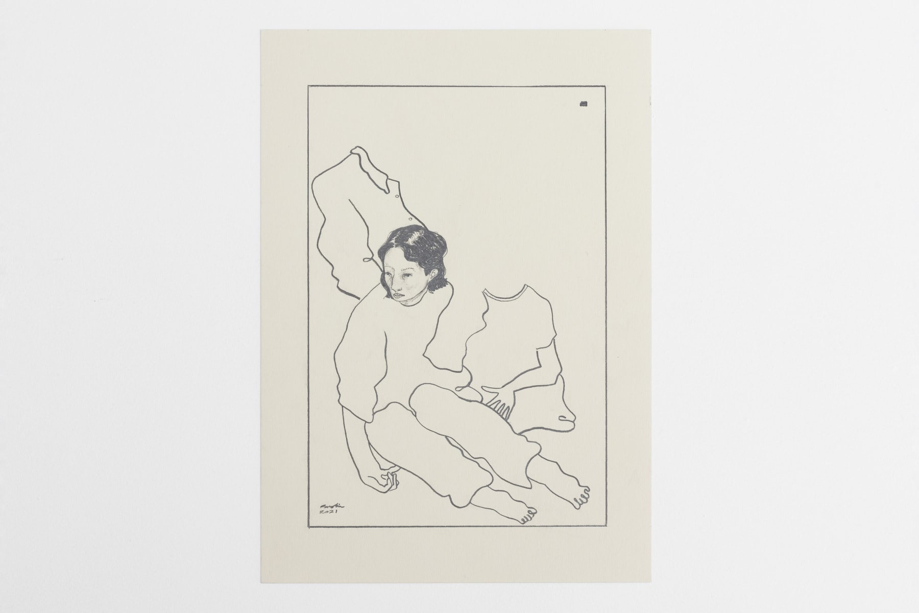 Robbie Motion, Untitled (figure resting), 2022