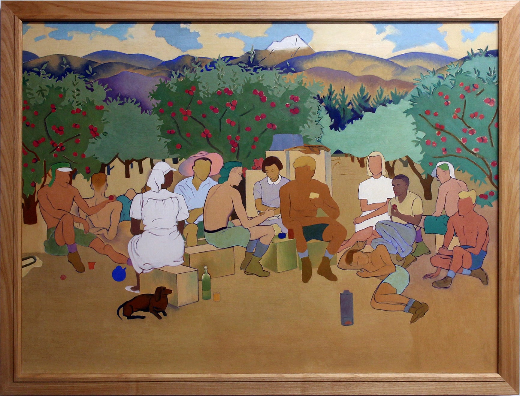Rita Angus, The Apple Pickers, 1944