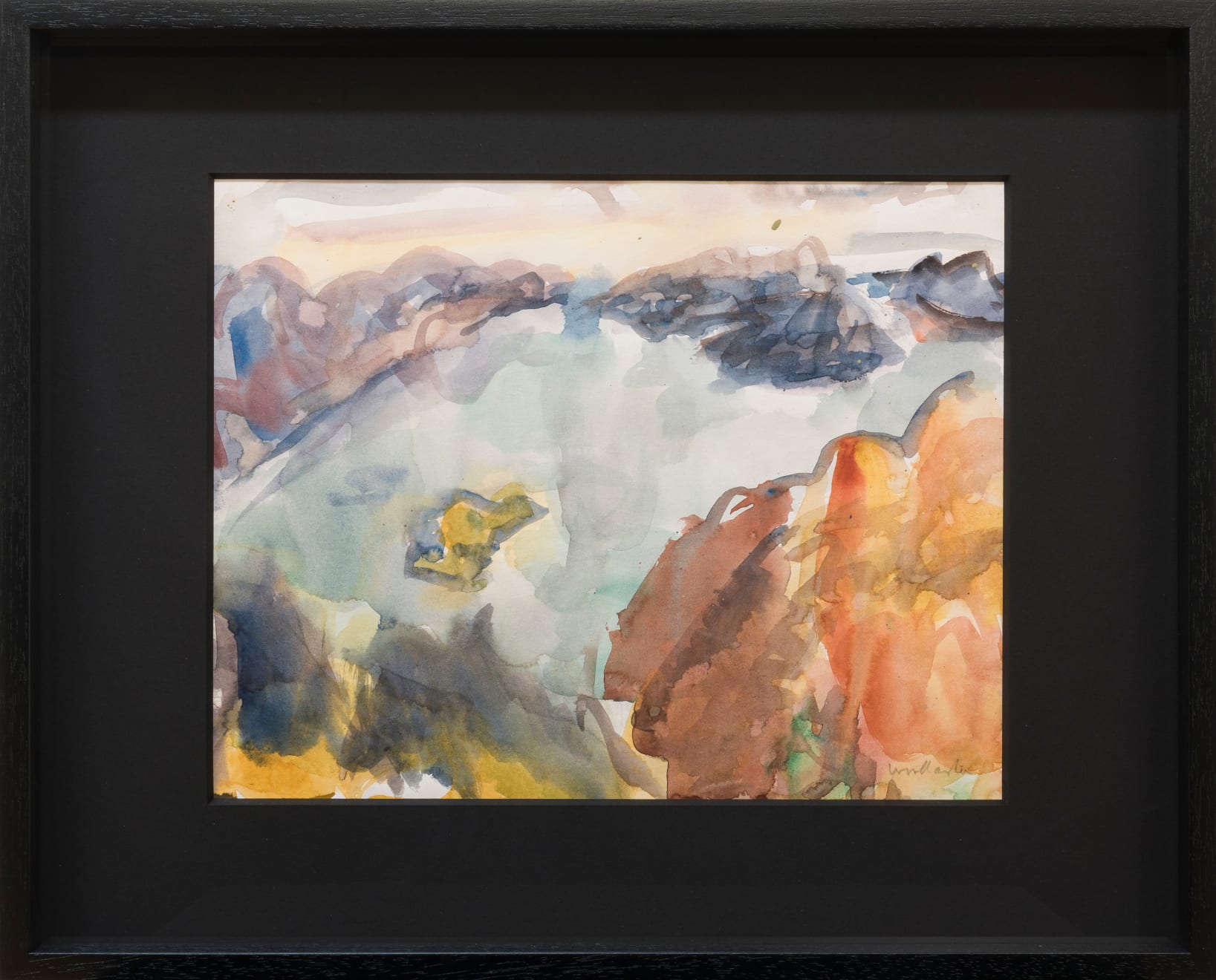 Toss Woollaston, Port Nicholson from Korokoro, 1974