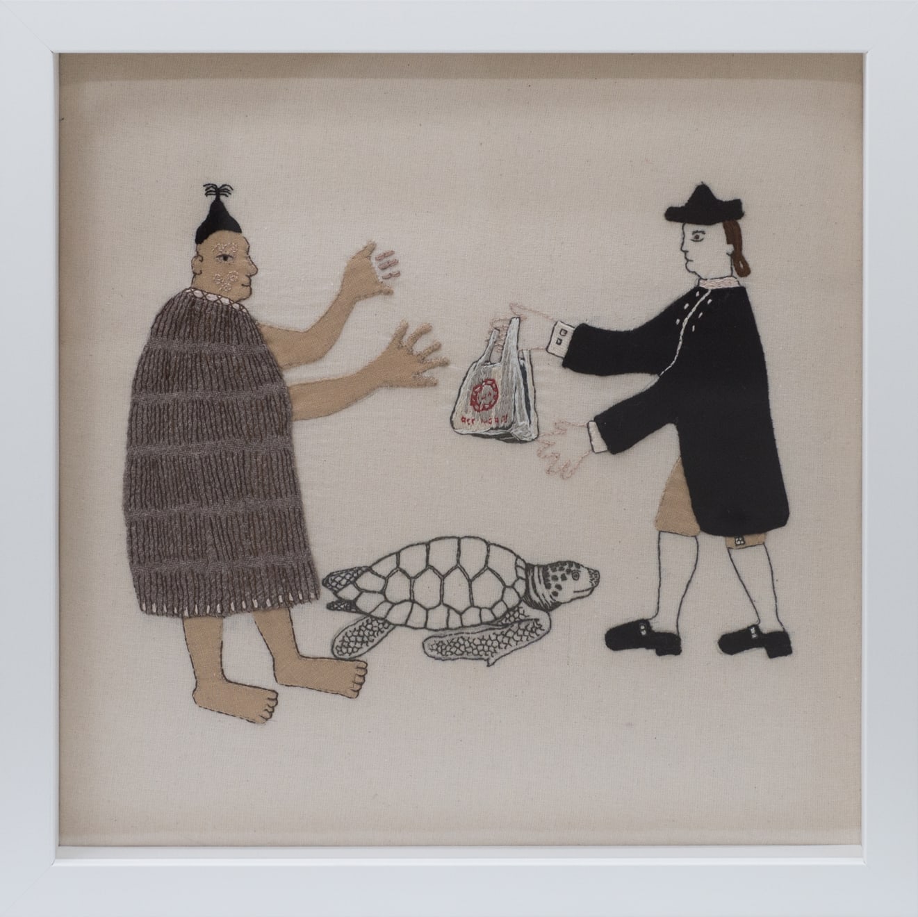 Sarah Munro, Trade Items: One-use plastic bag, Sea Turtle, 2018