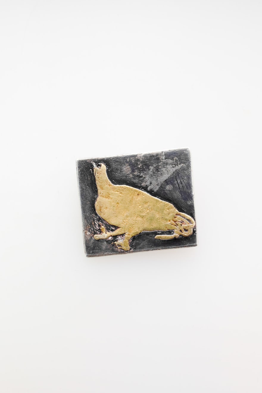 Ann Culy, Partridge brooch, 2001
