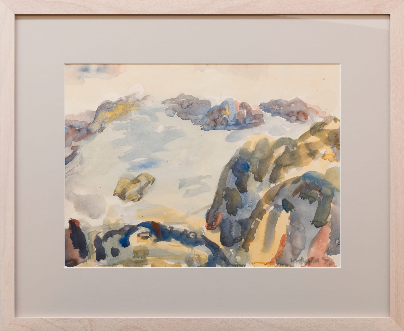 Toss Woollaston, Port Nicholson from Korokoro, 1974