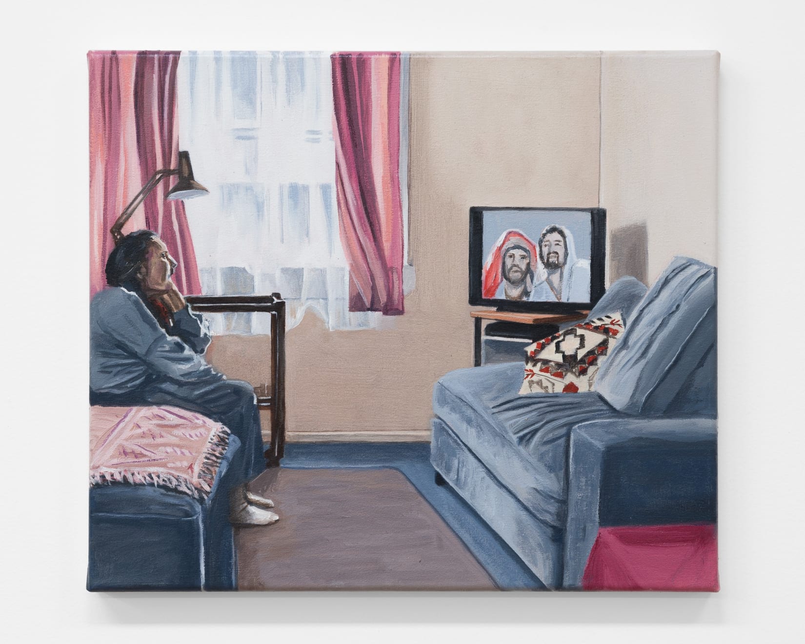 Hiria Anderson-Mita, A zoom hui with Jesus, 2023