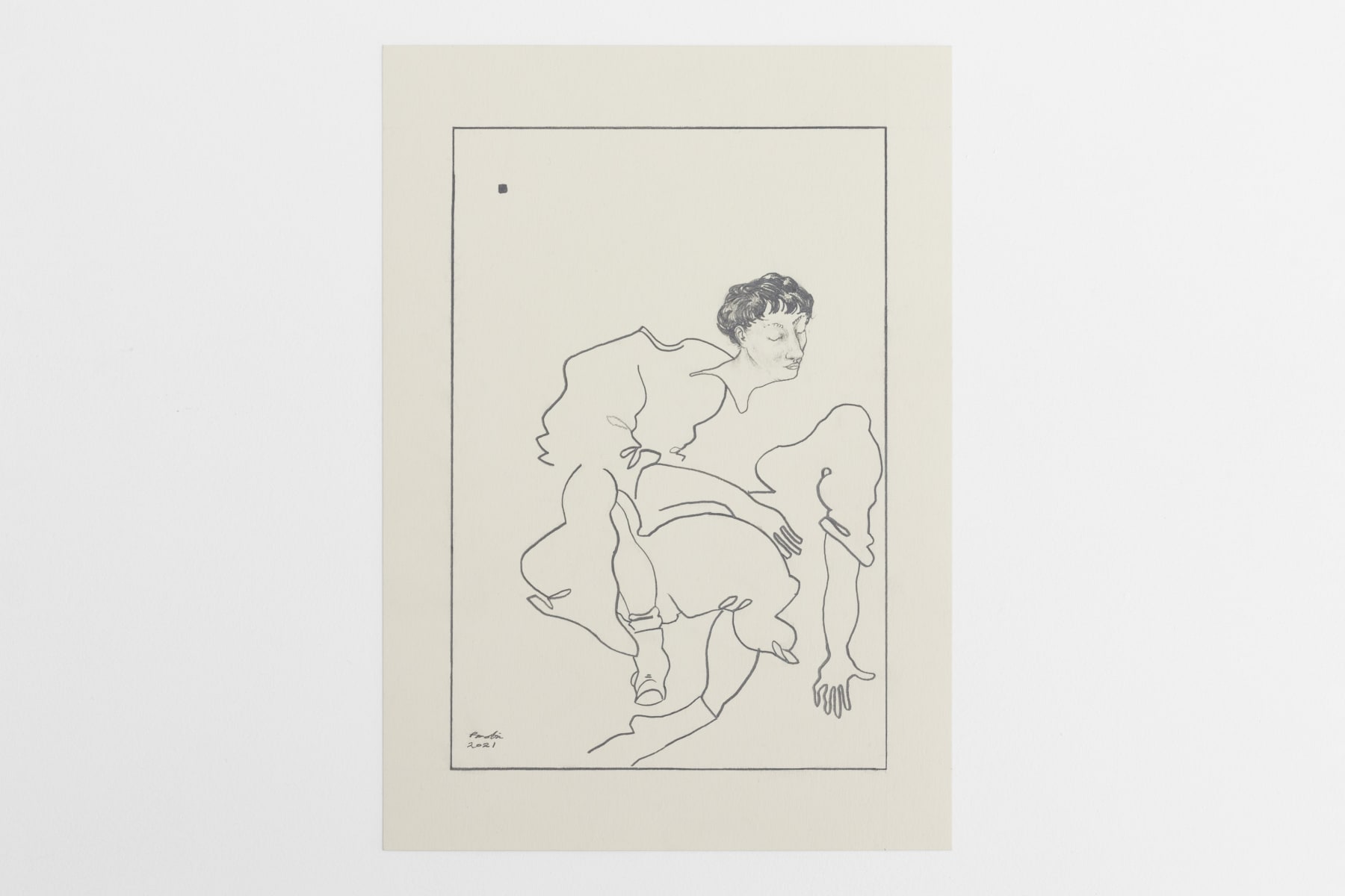 Robbie Motion, Untitled (figure arriving), 2022