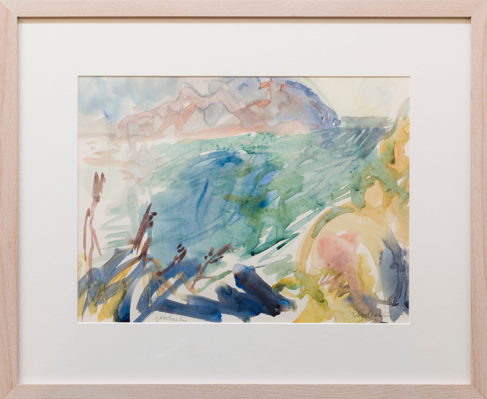 Toss Woollaston, View of Kapiti, 1974
