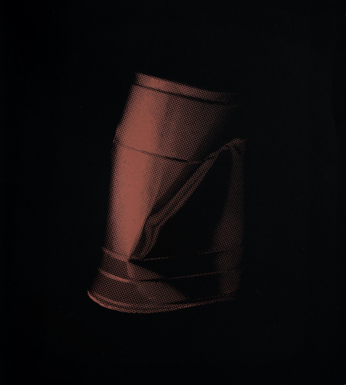 Paula Crown, Untitled (Solo Cup red on off-white) + Jokester , 2019