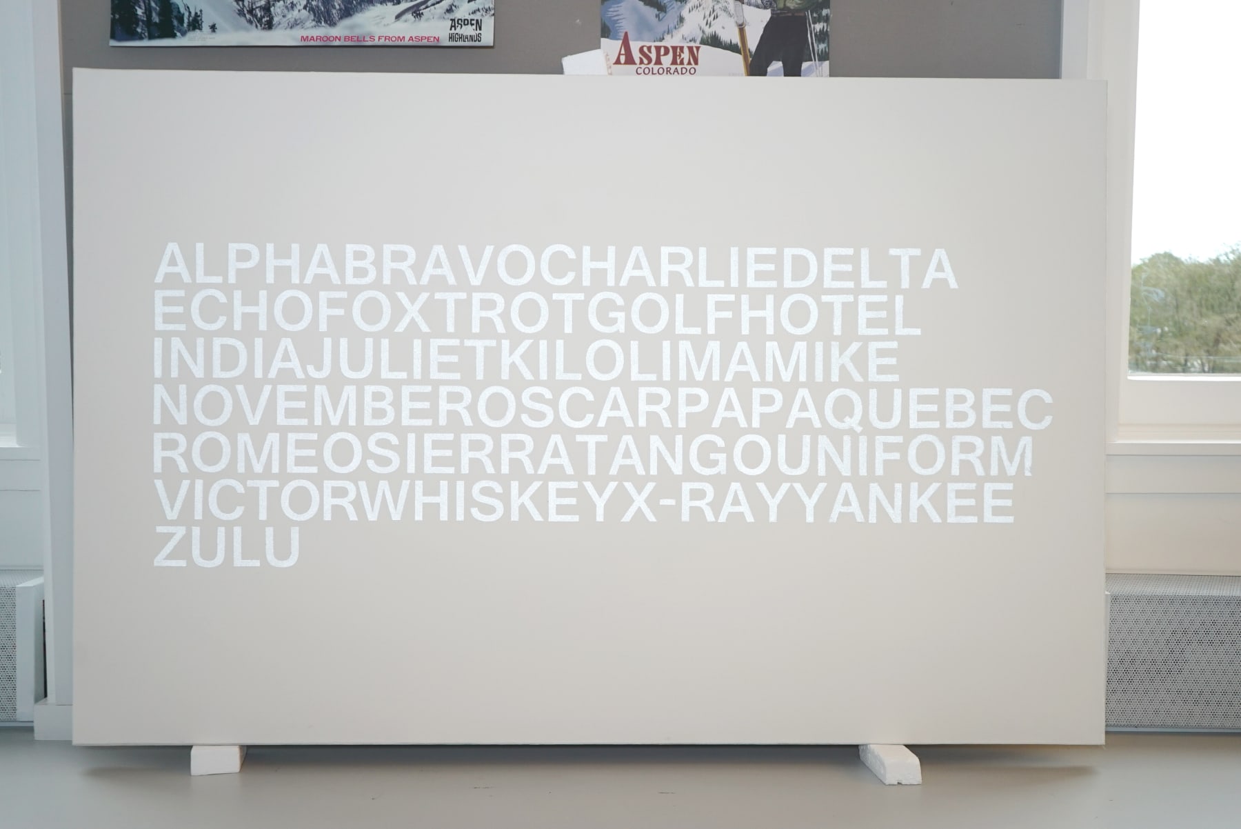 Paula Crown, ALPHABRAVO (white sky), 2017