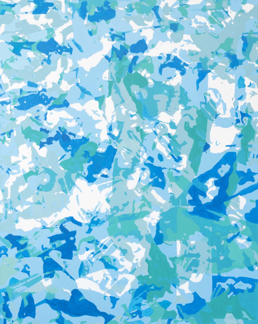 Paula Crown, Aspen Map (Blue) 2, 2019